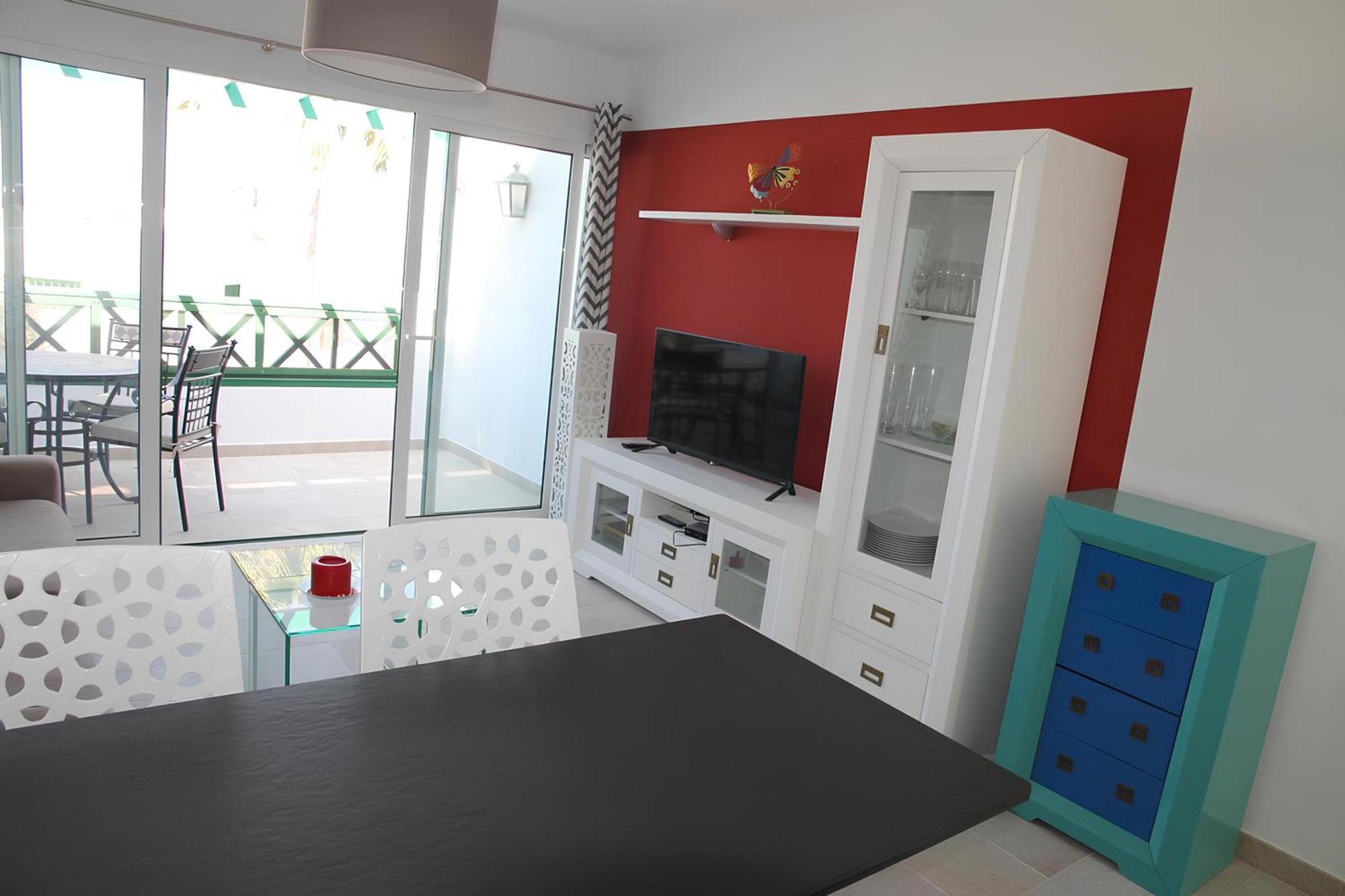 Bonito Apartamento Cerca La Playa San Bartolome Bagian luar foto