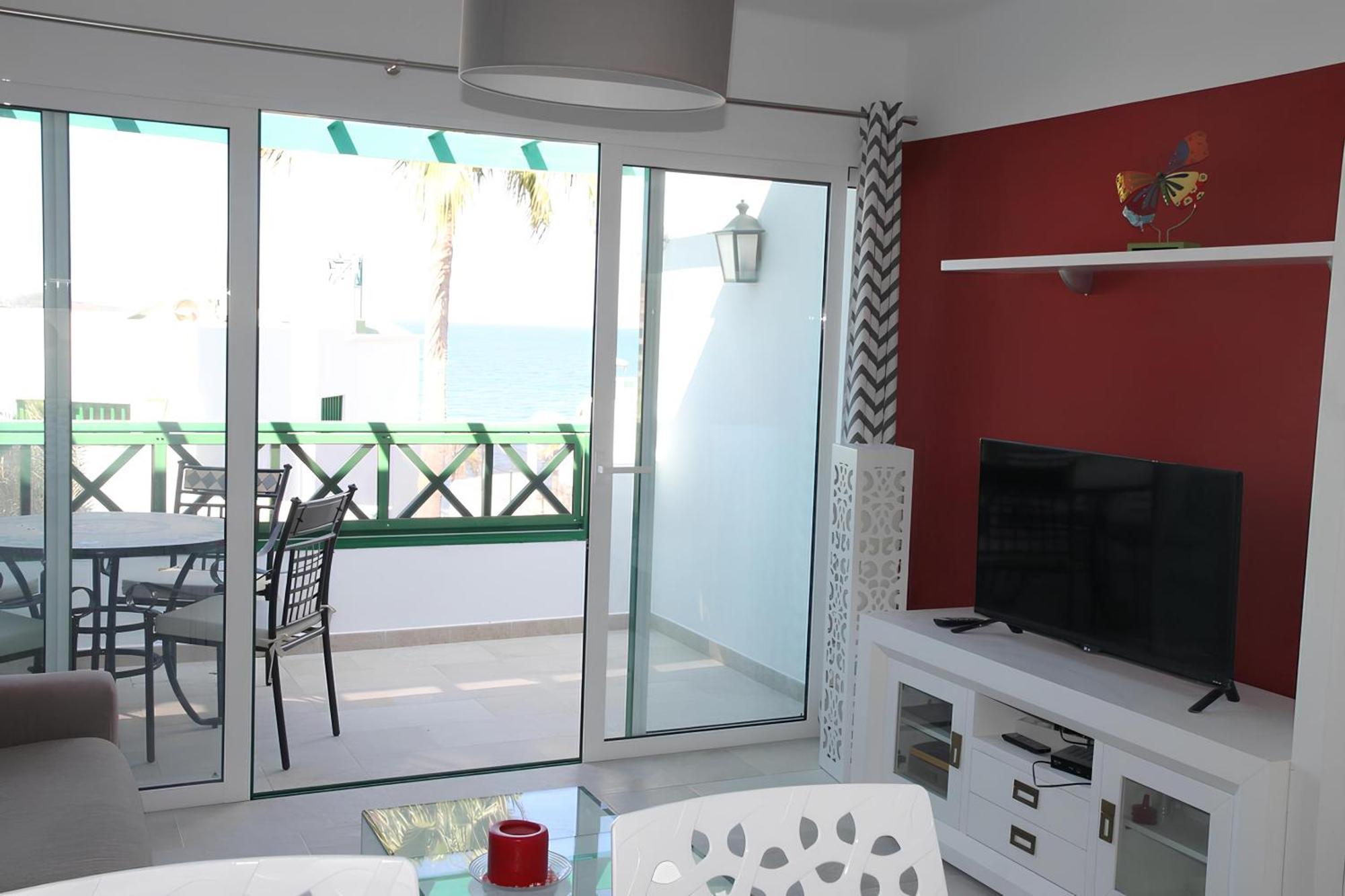 Bonito Apartamento Cerca La Playa San Bartolome Bagian luar foto